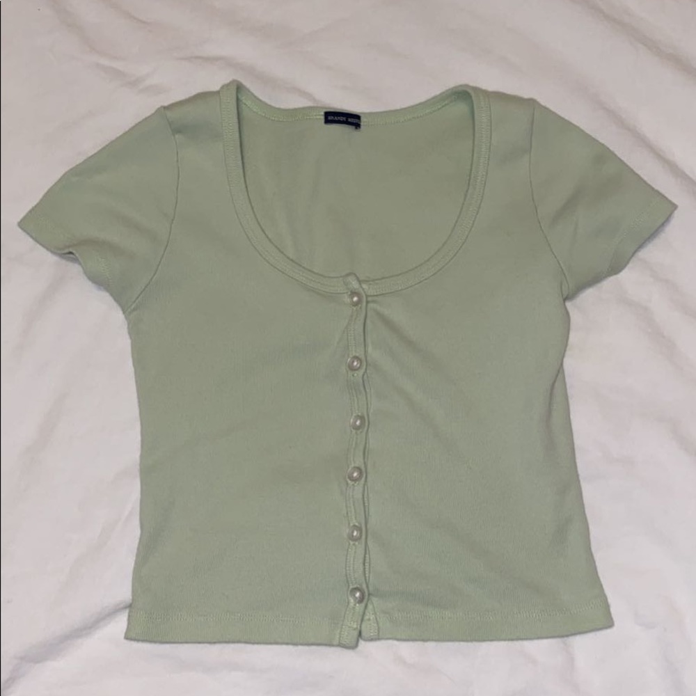 COPY - Brandy Melville green zelly top